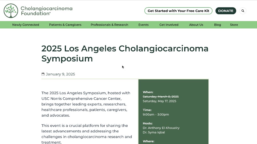 Cancer symposium flyer